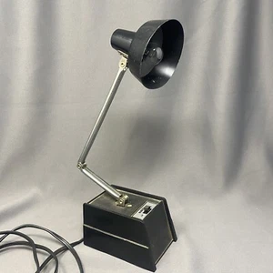 Vintage Mobilite Articulating Desk Lamp Black with Lo/Hi Setting Model 26 Works - Picture 1 of 4