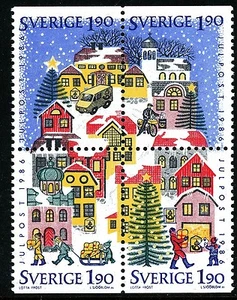 Sweden 1986 Christmas. Engraver Lars Sjööblom. MNH - Picture 1 of 1