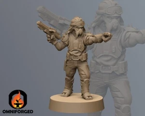 Star Wars Legion Poulp Pirate Leader Miniature 3D Printed Resin Mini Proxy - Picture 1 of 1