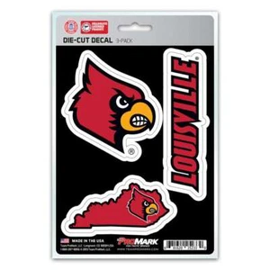 Louisville Cardinals Decals - 3 Pack - Picture 1 of 1