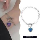 Color Changing Bracelet Love Shape Women Girls Jewelry Gift P3 Lot A7h2