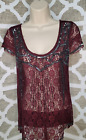 Vanity Short Sleeve Blouse Size Small New! *Free Shipping*