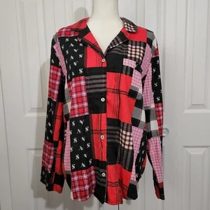 Camicia donna Victoria's Secret multicolore a quadri manica lunga taglia M - Foto 1 di 6
