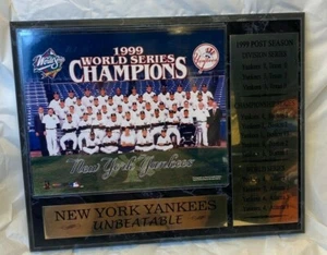 New York Yankees World Series Champions Unbeatable Photo Plaque Post season Nice - Picture 1 of 7