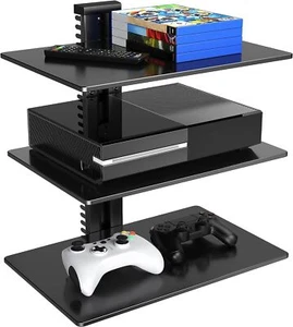 Floating Wall Mounted Shelf AV Mount Shelf DVD DVR Component Shelf for Players - Picture 1 of 9
