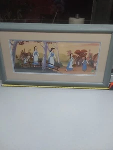 Framed Limited Edition SERICEL DISNEY Beauty And The Beast CEL 1991  - Picture 1 of 19