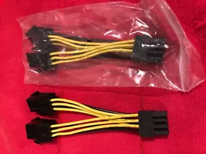 Dual 6Pin to 8 Pin PCI-E Express Nvidia GTX Video Card Power Cable,ORIGINAL - Picture 1 of 3