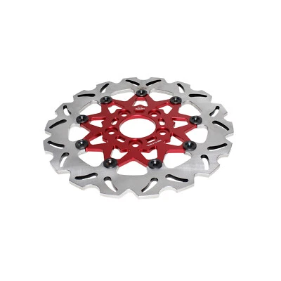 11.5" Red Floating Rear Brake Rotor Disc for Harley Dyna FXDB FXDF FXD FXDC FXDL - Imagem 1 de 4