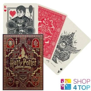 Harry Potter Gryffindor Red Playing Cards Deck Theory 11 Magical Cards New - Picture 1 of 8