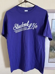 MONTGOMERY COLLEGE Raptors Student Life T Shirt Men's Medium NJCAA MARYLAND - Picture 1 of 4