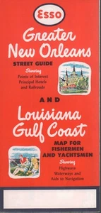 1957 Esso Road Map: Greater New Orleans NOS - Picture 1 of 1