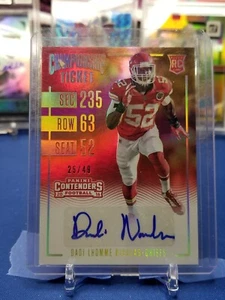 2016 Panini Contenders NFL Dadi Lhomme Nicholas #257 RC Auto /49 Champ Ticket - Bild 1 von 2