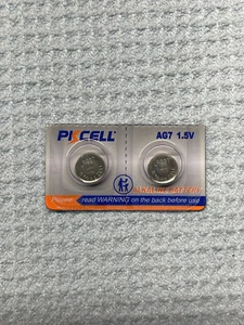 2 Pack AG7 399B V395 D395 SR927SW D399 GR927 LR927 WATCH COIN CELL BATTERY Hg0% - Picture 1 of 1