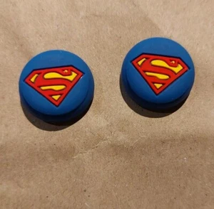 Superman Silicone Thumbstick ControllerPs5 Ps4Ps3protection SiliconeAnalog 2pcs - Picture 1 of 2