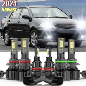 For Toyota Corolla 2005-2008 6000K LED Headlight+Fog Light Combo 6x Bulbs Kit - Foto 1 di 18