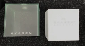 Skagen Denmark Watch Box ONLY Frosted Plastic Missing watch holder pillow insert - Picture 1 of 8