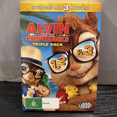 Alvin And The Chipmunks Triple Pack (DVD 2011 3 disc-set) Region 4 - Image 1 of 4