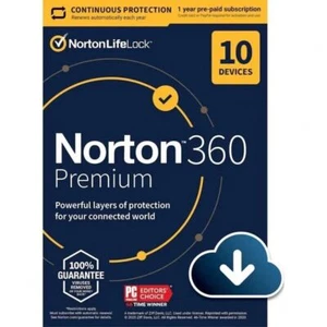 Norton 360 Premium, Deluxe, Secure VPN, Identity Advisor E-License Key - Picture 1 of 11
