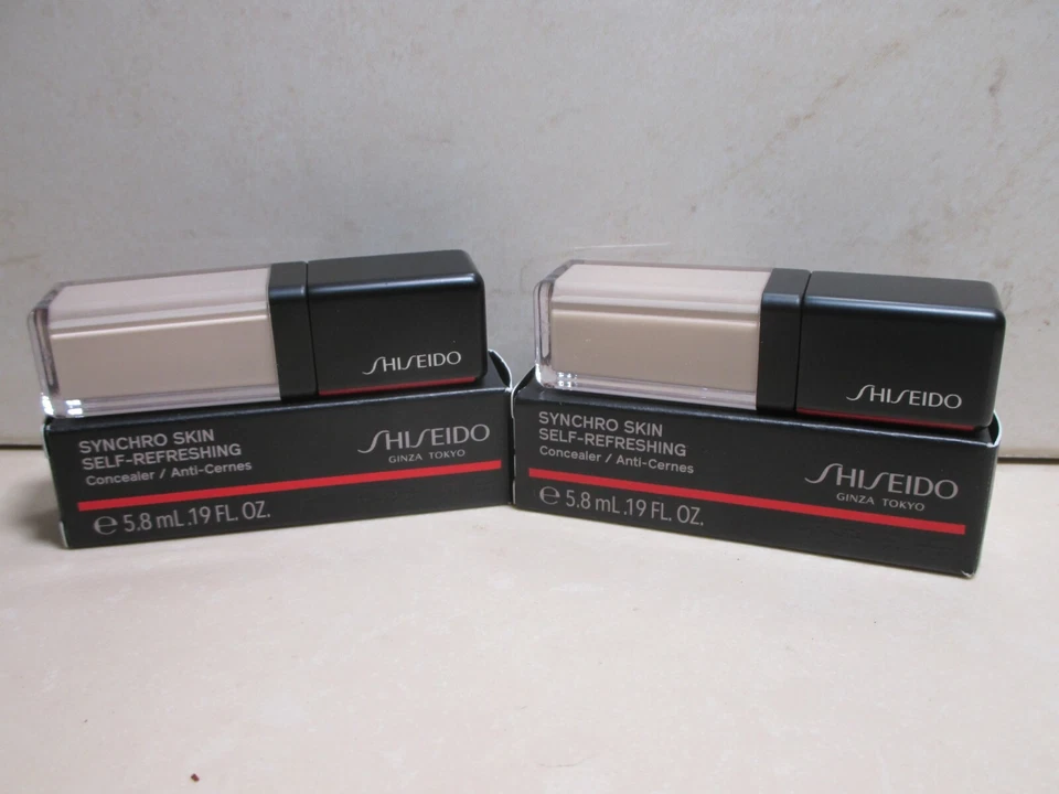 SHISEIDO SYNCHRO SKIN SELF-REFRESHING CONCEALER #101 FAIR .19 OZ NWB (2PC LOT) - Image 1 of 1