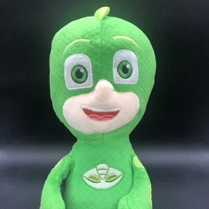 PJ Masks Greg Gekko Green Embroidered Eyes Mouth Plush Stuffed 17" Large Fiesta - Picture 1 of 13