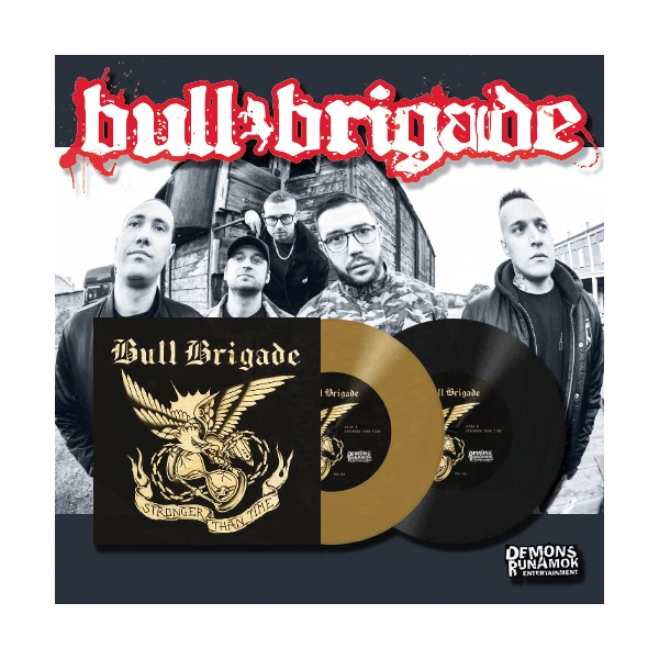 BULL BRIGADE - STRONGER THAN TIME (7") limited 250 gold Punkrock Punk  - Bild 1 von 1