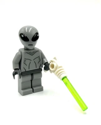 LEGO Classic Alien minifigure CMF Series 6 8827 Martian Gray - Image 1 of 4