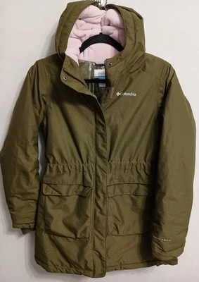 Columbia Chaqueta Nórdica Prendas Exteriores Niñas L Grande Parka Abrigo Juvenil Militar  Foto 1 de 4