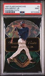 1997 Flair Showcase Diamond Cuts Ken Griffey JR. #5 PSA 9 - Picture 1 of 2
