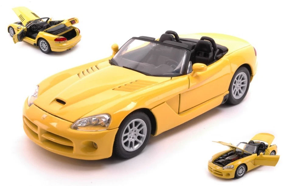 Modellino auto scala 1:18 DODGE VIPER SRT-10 YELLOW diecast modellismo statico - Immagine 1 di 1