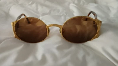 Gafas de sol FENDI vintage redondas doradas marrón tortuga marco FS241 años 90 Foto 1 de 4