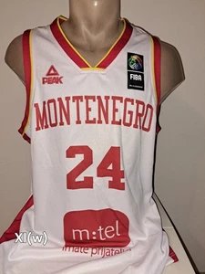 Trikot basketball Montenegro Ksenija Scepanovic 2022 Peak Xl(w) Weiß - Bild 1 von 4