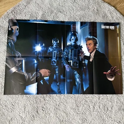 Doctor Who Poster Double Sided Peter Capaldi Cybermen Pearl Mackie Matt Lucas - Image 1 of 2