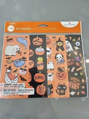 Vintage 1980s American Greetings Halloween Sticker Pack 120 Stickers Sealed NOS  - Image 1 of 2