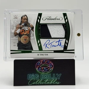 2024 Flawless WWE R-Truth Memorabilia Patch Auto Emerald 3/5 #HZ-RTR - Bild 1 von 2
