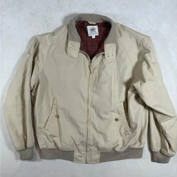 Men's Maus & Hoffman Baracuta Harrington Beige Bomber Jacket - Image 1 of 4