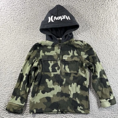 SUDADERA CON CAPUCHA HURLEY ARCTIC POLAR NIÑOS TALLA 7 VERDE CAMUFLAJE CREMALLERA COMPLETA Foto 1 de 4
