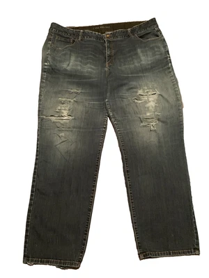 Lane Bryant Jean 26R High Rise Straight - Tighter Tummy Technology, Distressed - Image 1 of 4