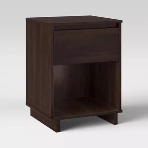 Modern Nightstand Espresso - Room Essentials - Picture 1 of 8
