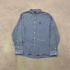 Lee Camicia slim fit a righe fantasia manica lunga con taschino sul petto Uomo s XL - Foto 1 di 5