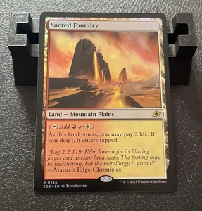 Sacred Foundry #0256 Rare FOIL Land Edge of Eternities Magic MTG - Picture 1 of 2