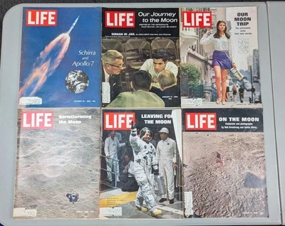 Life Magazine Lot 1968 / 1969 Apollo Journey to Moon Astronauts Neil Armstrong - Image 1 of 4