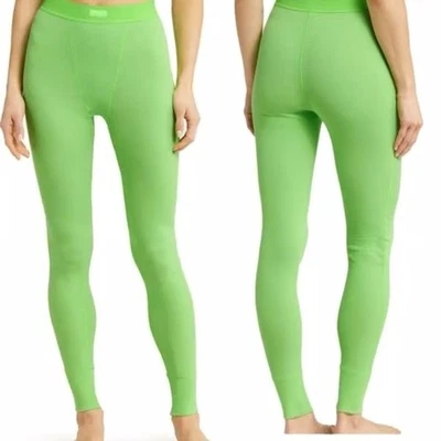 SKIMS Green Cotton Rib Leggings Womens Size 3X  - Image 1 of 4