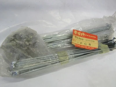 Juego de radios delanteros Suzuki TS125 TS185 DS185 NOS 1978 1979 55300-29830 Foto 1 de 2