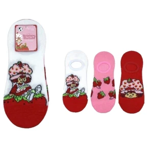Strawberry Shortcake Women's Print Stay Put Liner Socks, 3-Pack, Shoe Size 4-10 - Picture 1 of 3