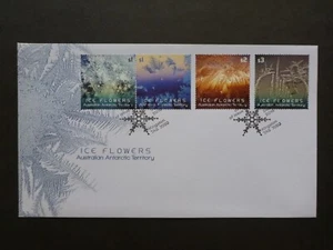 A.A.T. 2016 Ice Flowers Set 4 Stamps First Day Cover - Picture 1 of 1