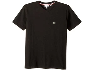 Lacoste 264881 Kids Short Sleeve V-Neck Cotton T-shirt Black Size 12Y - Picture 1 of 2