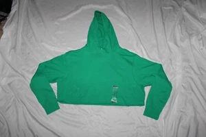 Nike Sportswear Womens Size Small Mama Cropped Pullover Hoodie DV9649-324 Green - Picture 1 of 4