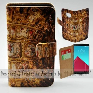 For LG Series Mobile Phone Palais Garnier Ceiling Print Wallet Phone Case Cover - Picture 1 of 3