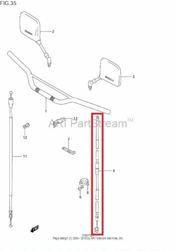 NEW OEM SUZUKI DR125 DR 125  CLUTCH CABLE ASSEMBLY Foto 1 de 1