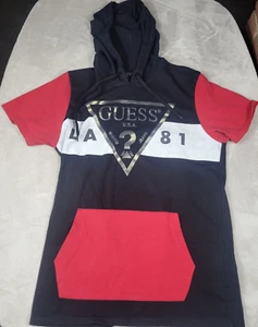 Guess Hooded Sweatshirt Men's Medium Long Sleeve Hoodie - Picture 1 of 7